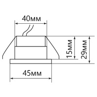 Встраиваемый светодиодный светильник Feron LN003 28774