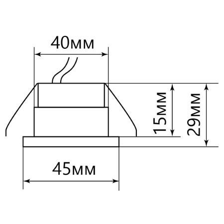 Встраиваемый светодиодный светильник Feron LN003 28774