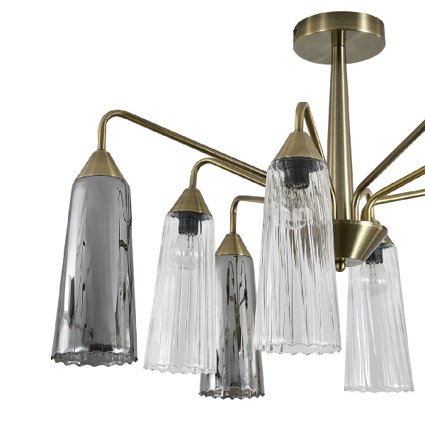 Люстра на штанге Indigo Campana 13028/8R Brass V000510