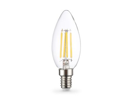 Филаментная светодиодная лампа Ambrella Light Bulbing E14 15W 4000K свеча 351514
