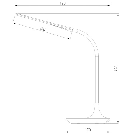 Настольная лампа Eurosvet 80422/1 серебристый