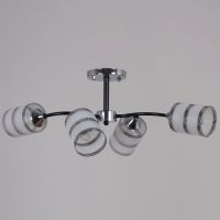 Люстра на штанге Reluce 45360-0.3-04 BK+CR