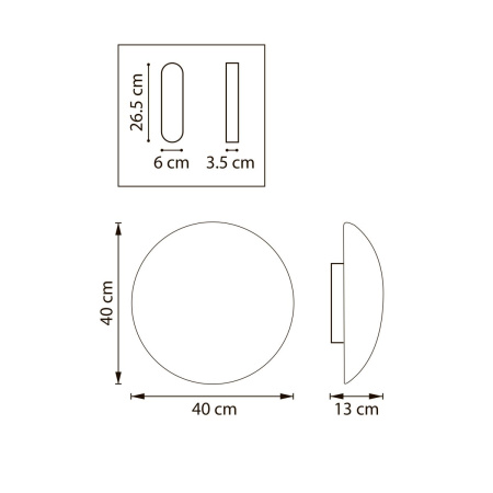 Настенно-потолочный светильник Lightstar Genova 610646