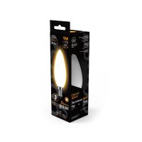 Лампа светодиодная филаментная Gauss E14 9W 3000К матовая 103201109