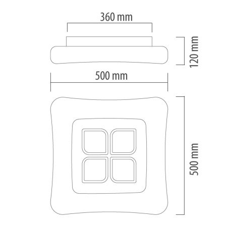 Потолочный светодиодный светильник De Markt Эрида 706010801