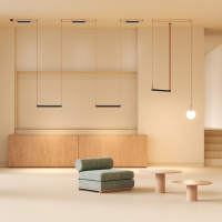 Трековый однофазный светильник Denkirs Belty linear DK5676-BK