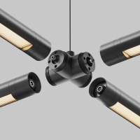 Х-образный вертикальный коннектор без ввода питания Maytoni Shelf CA017TX-B