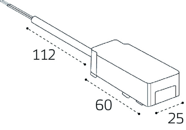 Коннектор питания для магнитного шинопровода Italline IT09-9025 black