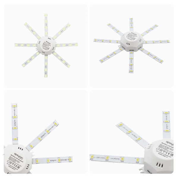 Комплект светодиодных линеек Apeyron Звездочка 220В 5730 12Вт 3000К IP30 12-08