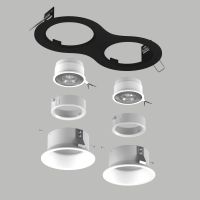 Встраиваемый светильник Lightstar Domino (214627+214606+214606+214006+214006) D6270606WMOD