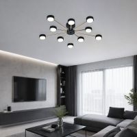 Потолочная люстра Escada Luminix 120008/10R Black/Gold ES0000096