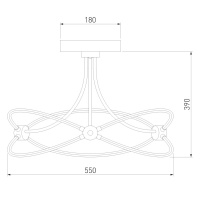 Потолочная люстра Eurosvet Petto 90246/6 хром Smart