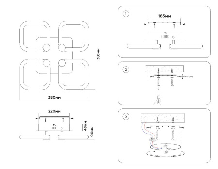 Потолочная люстра Ambrella Light Original FA3819