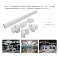 Линейный накладной светильник Apeyron Net 30-21