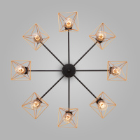 Потолочная люстра Eurosvet 70107/8 черный/латунь