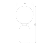 Настольная лампа Eurosvet Оптима Bubble 01197/1 белый