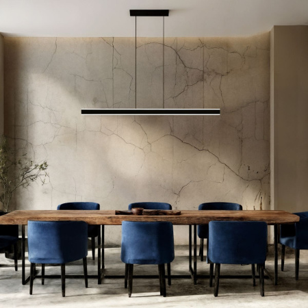 Линейный подвесной светильник Denkirs Rayline DK6733-BK