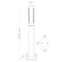 Уличный светодиодный светильник Feron Дубай DH603 11707