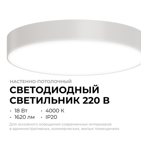 Накладной светильник Apeyron Min 18-155
