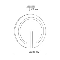 Настенно-потолочный светильник Sonex Button 3041/CL