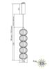 Подвесной светодиодный светильник Maytoni Golden Cage MOD216PL-L10G3K