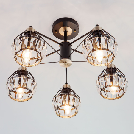 Потолочная люстра Eurosvet 70075/5 черный