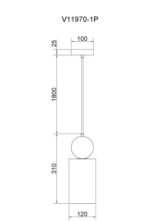 Подвесной светильник Moderli Villa V11970-1P