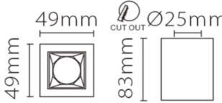Накладной светодиодный светильник Fiberli XC002-1T(W) 12120203