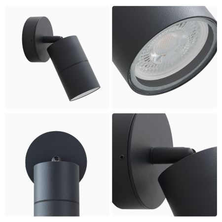 Уличный настенный светильник Apeyron Graphite 11-117