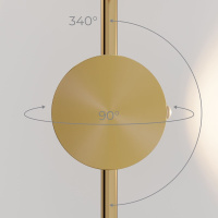 Настенный светильник Elektrostandard Illume латунь (40154/LED) 3000K 4690389217210 a070998