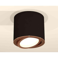 Комплект накладного светильника Ambrella light Techno Spot XS7402004 SBK/PPG черный песок/золото розовое полированное (C7402, N7005)