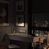 Рамка на 4 поста Acrylic (графит) W0042704 Werkel