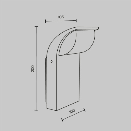 Уличный настенный светильник Maytoni Stock O446WL-L7GF3K