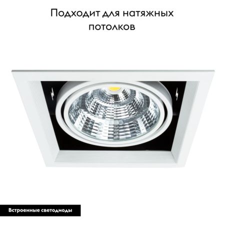 Встраиваемый светильник Arte Lamp Merga A8450PL-1WH