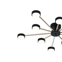 Потолочная люстра Escada Luminix 120008/10R Black/Gold ES0000096