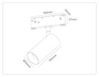 Трековый магнитный светильник с переключателем цв. темп. Ambrella Light GL2309