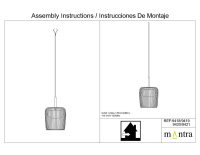 Подвесной светильник без основания Mantra Dubai 9418