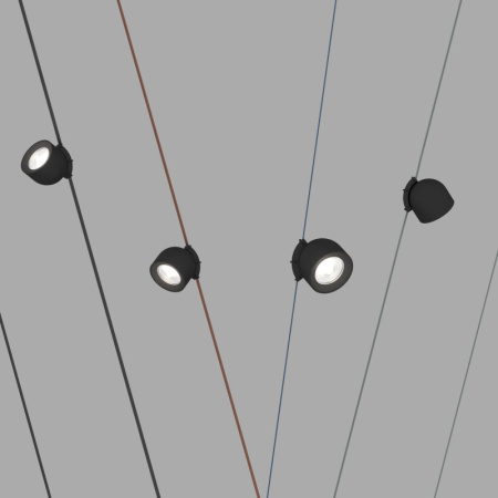 Трековый однофазный светильник Denkirs Belty spot DK5640-BK