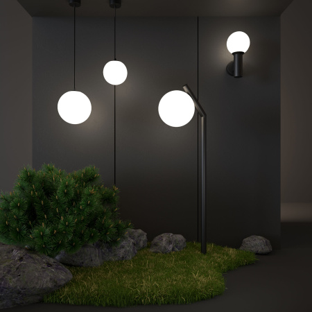 Уличный подвесной светильник Elektrostandard Sfera 35158/U черный