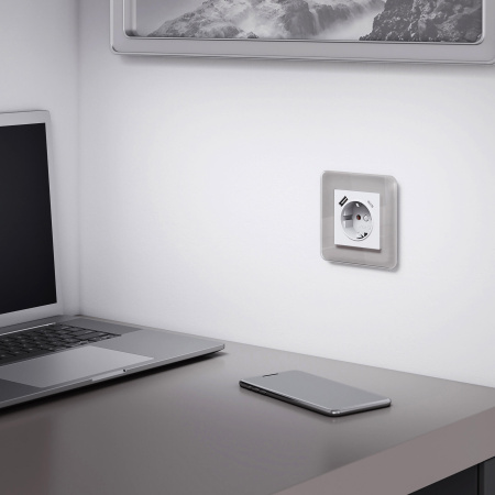 Рамка Werkel Elite на 1 пост дымчатый W0012417