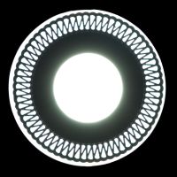 Встраиваемый светильник Reluce 63903-9.0-001RD LED3+3W BK