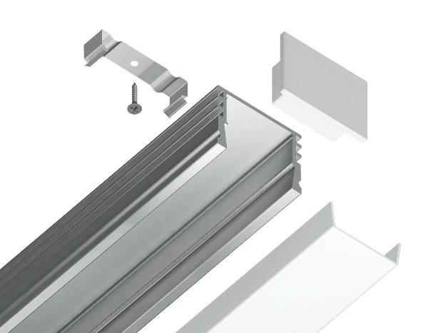 Алюминиевый накладной профиль Ambrella Light Alum Profile GP1750AL