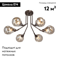 Потолочная люстра Vitaluce V4870-7/6PL