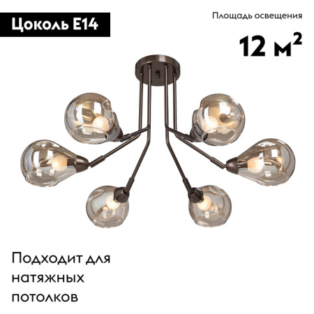 Потолочная люстра Vitaluce V4870-7/6PL