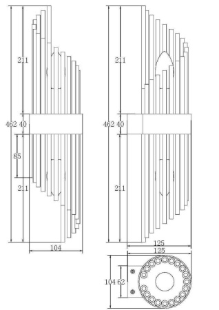 Бра Maytoni Frame MOD174WL-02G