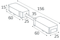Коннектор гибкий угловой для магнитного шинопровода Italline IT09-9026 black