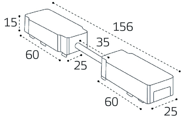 Коннектор гибкий угловой для магнитного шинопровода Italline IT09-9026 black