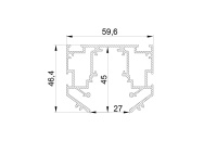 Шинопровод 48V д/натяжного потолка 2 метра Lightstar Uno Pro 509427
