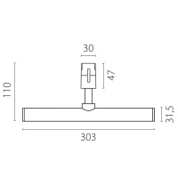 Трековый однофазный светильник Lightstar Due Hermes 270447
