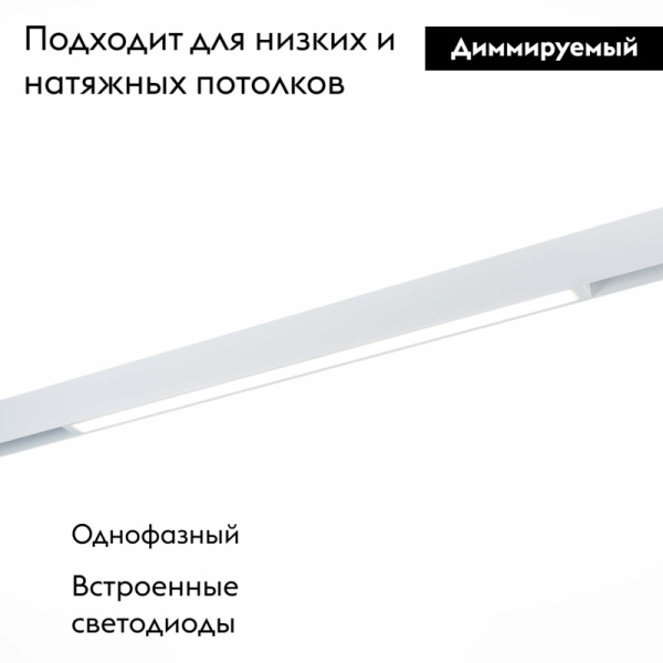Трековый светодиодный светильник для магнитного шинопровода ST Luce ST657.596.27
